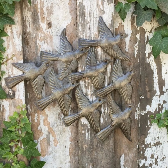 Set of 5 Birds Metal Art Home and Garden decor - Picture 4 of 5